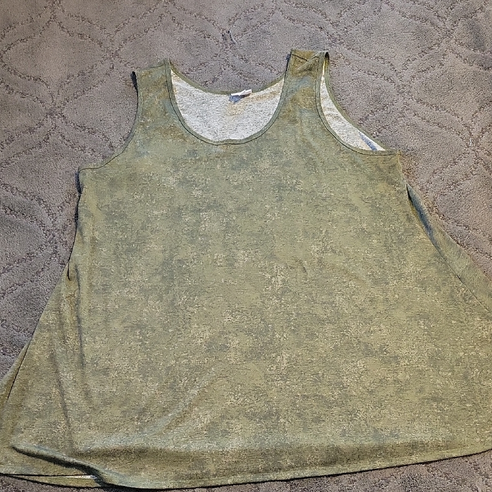 LuLaRoe Olive Green Scoop Neck Tank
